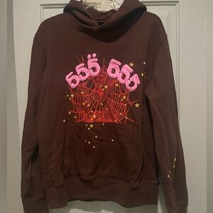 sp5der hoodie Brown 555 Size medium Sp5derworldwide Young Thug